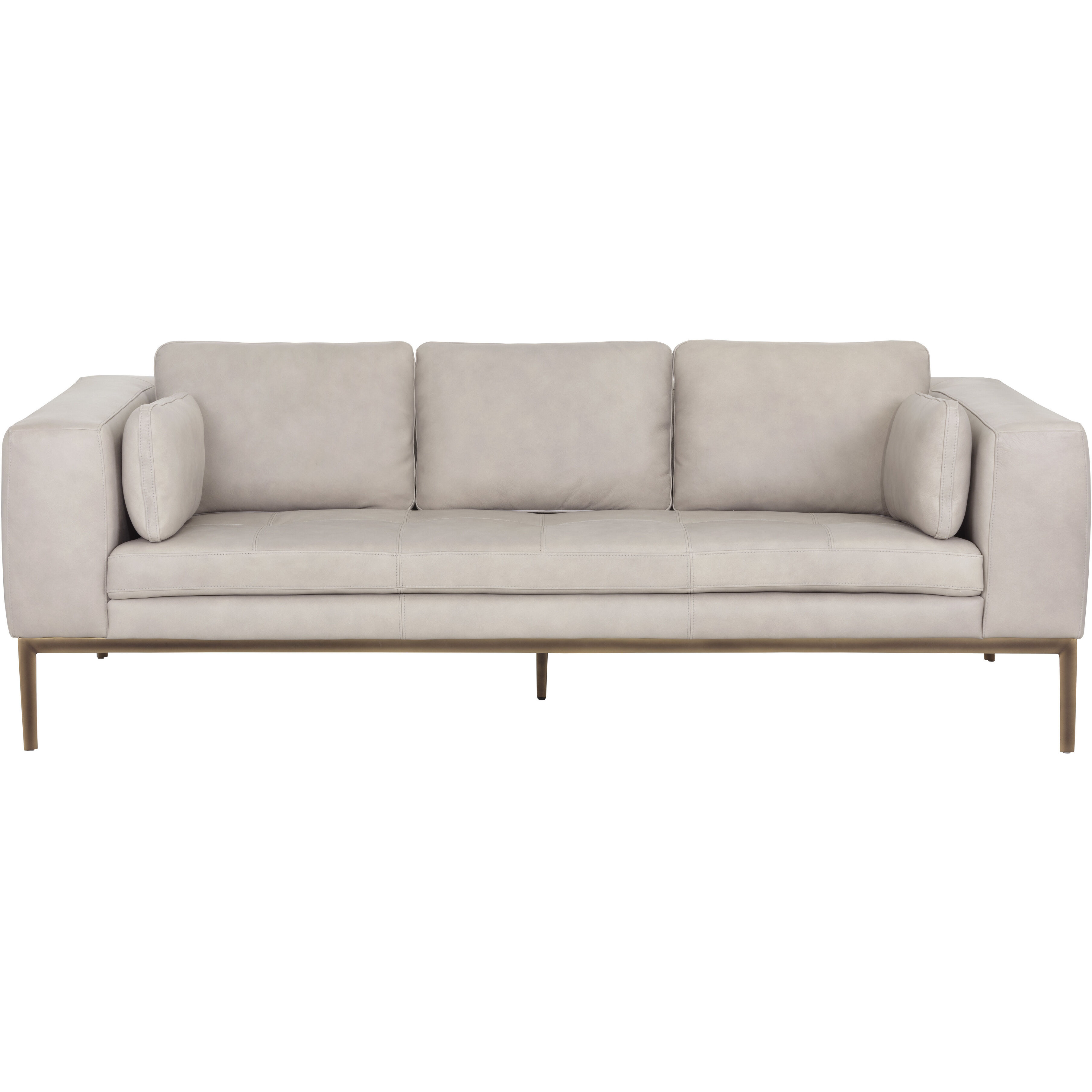 Burr Bali Bone Leather Sofa